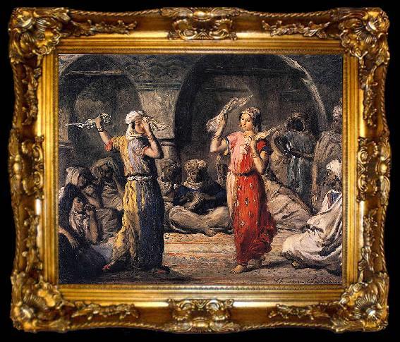 framed  Theodore Chasseriau Dimensions and material of painting, ta009-2